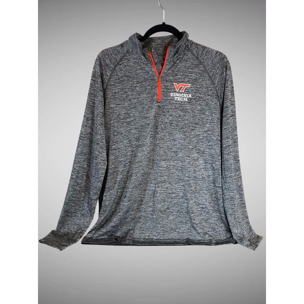 Virginia Tech VT Hokies Men's Under Armour Loose Fit Heat‎ Gear 1/4 Zip Shirt L